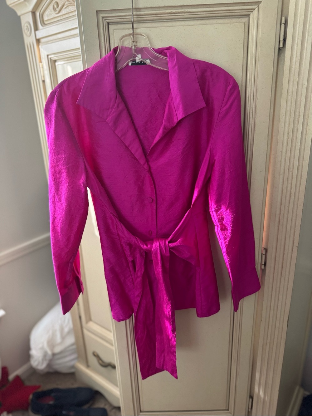 PATTY KIM Bright Fuchsia Women's Top